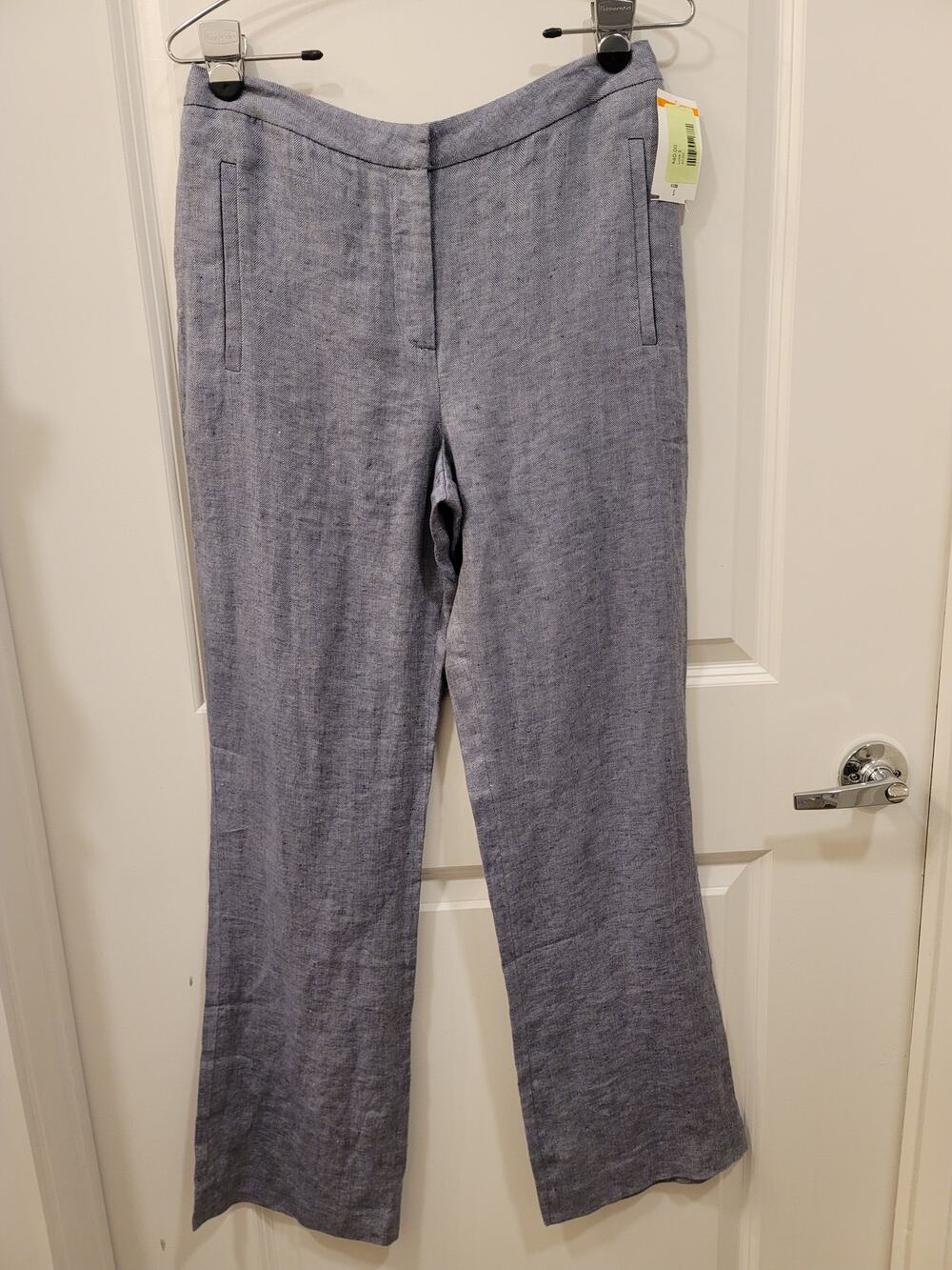 6397 Linen Pants in Blue